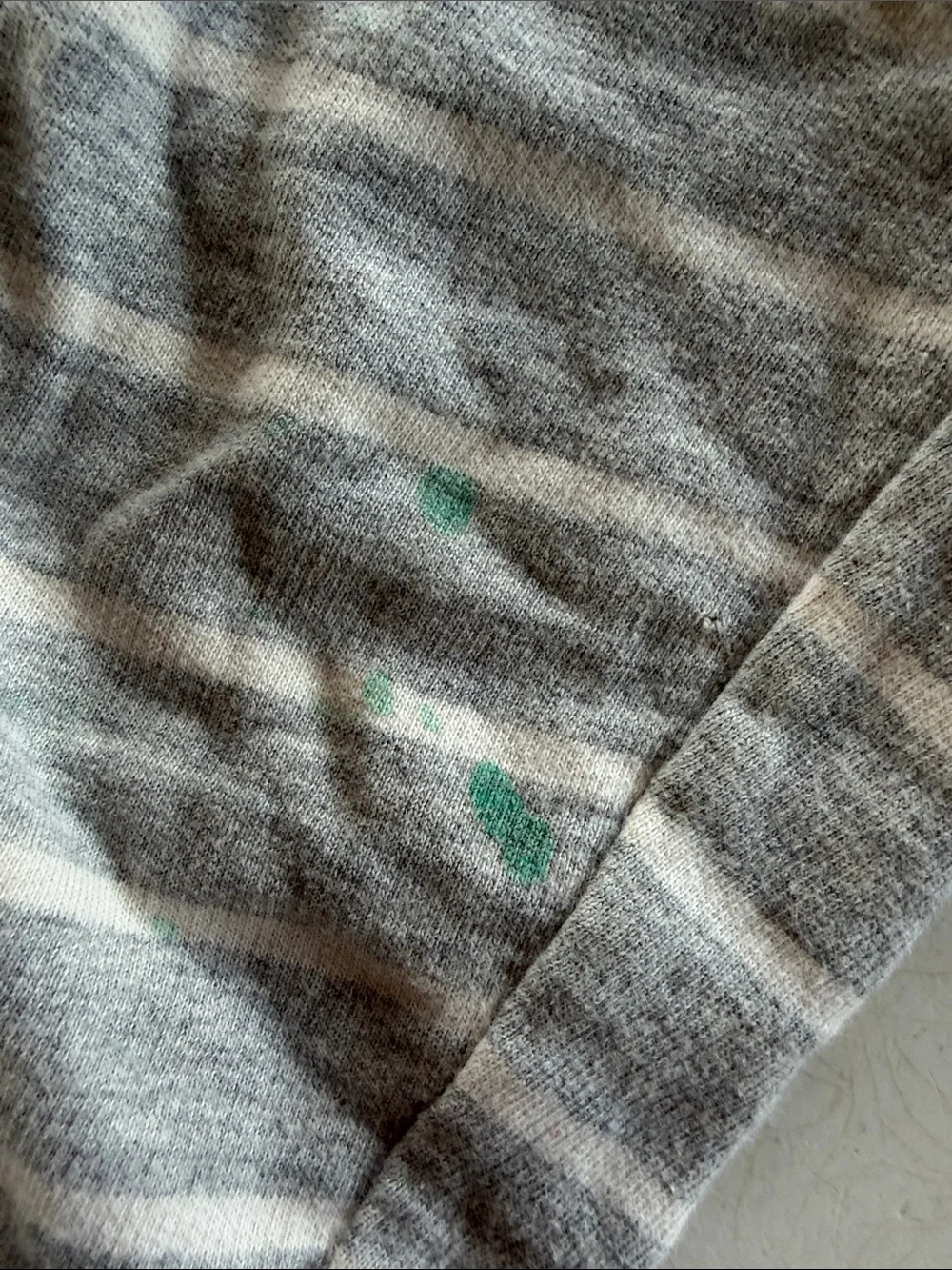 Carter's Gray & White Striped Knit Jogger Pants